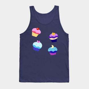 Four Cute Cupcakes Tank Top